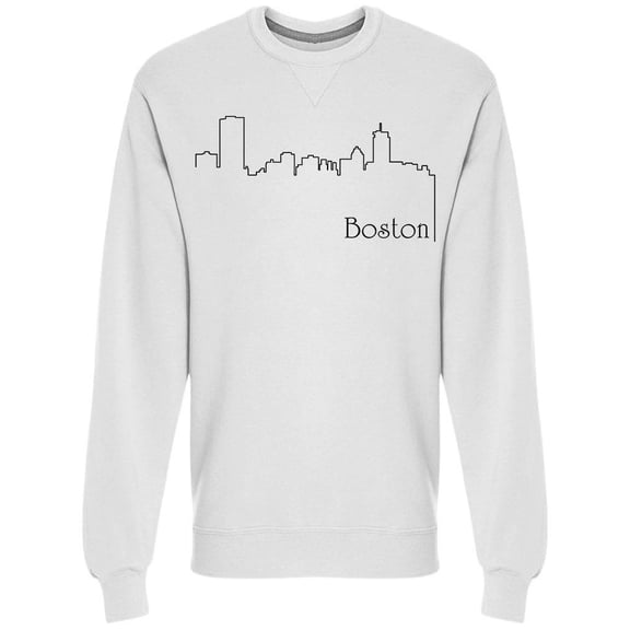 Boston City One Line Sweatshirt Men -Image by Shutterstock, Male Large
