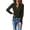 Army Green, variant on PRETTYGARDEN Fall Quarter Zip Pullover Sweaters for Women Long Sleeve Collared Fitted Ribbed Knit Tops