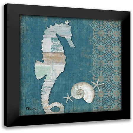 Brent, Paul 12x12 Black Modern Framed Museum Art Print Titled - Driftwood Shore II