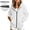 White, variant on Kids Detachable Sleeve Full Zip Hoodie Sweatshirt 2 in 1 Long Short Sleeve Hooded Jacket Casual Solid Color Outerwear for Boys Girls Big Kids White 15 Years