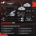 thumbnail image 3 of A-Premium Tailgate Rebuild Kit Compatible with Ram 1500/2500/3500, 2013 2014 2015 2016, Tailgate Plasitc Handle Bezel Latch Cable Bushing Bumpers Bracket Bolts (Pack of 30), 3 of 6