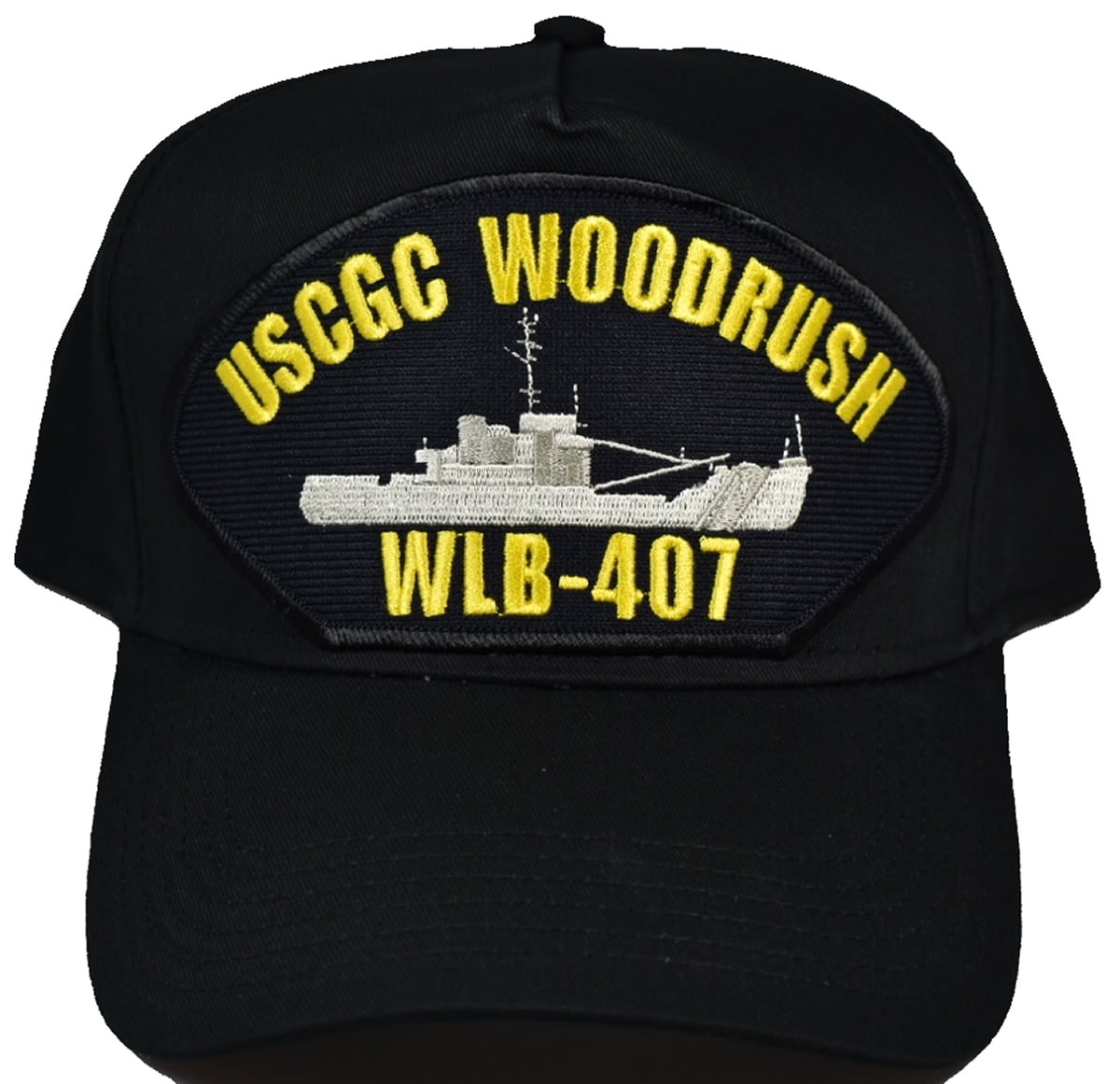 USCGC WOODRUSH WLB-407 HAT - BLACK - Veteran Owned Business - Walmart.com