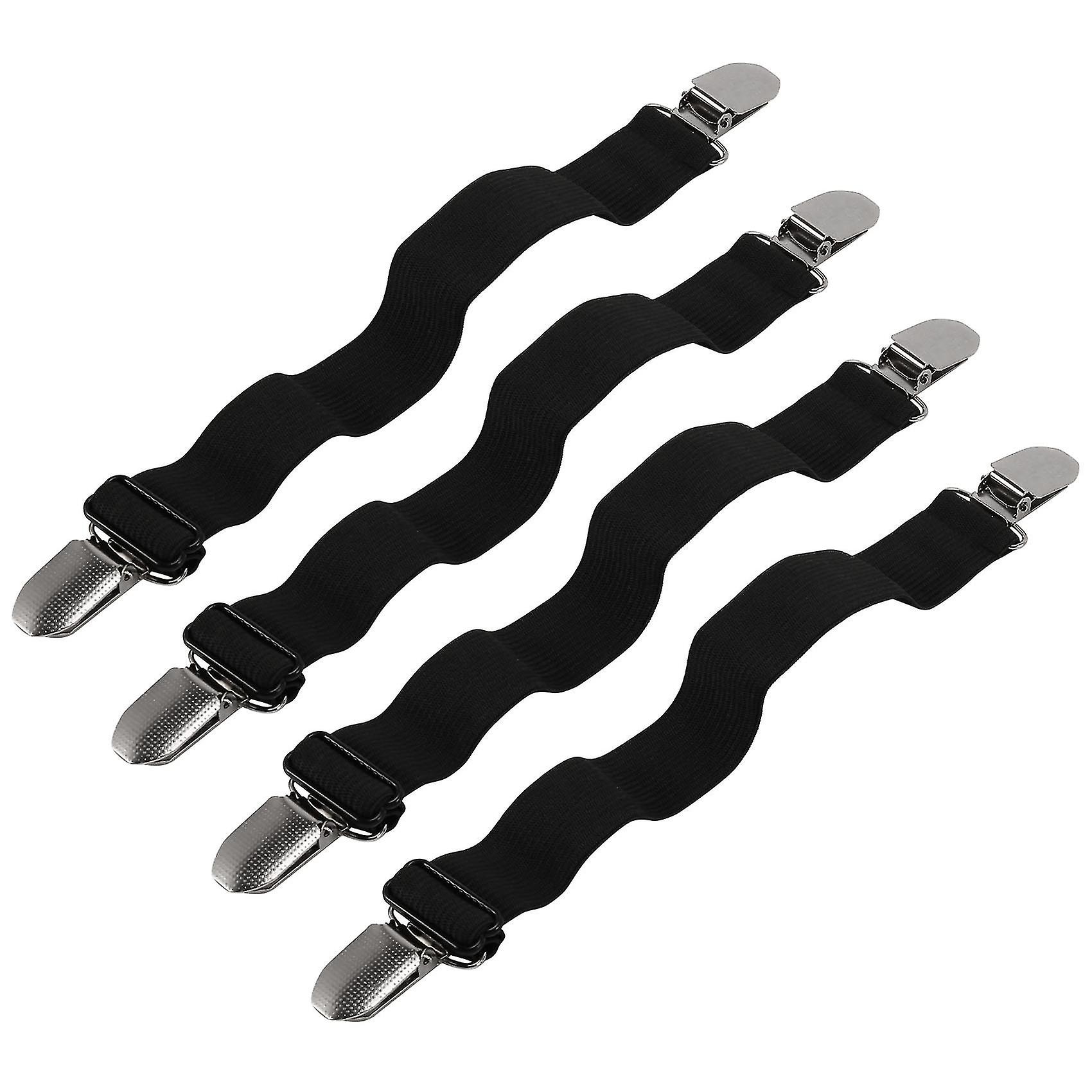 Sangles Serre-draps – Lot De 4 Attaches élastiques Pour Maintenir Les Draps, Clips Sécurisés - 4