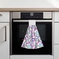thumbnail image 6 of Yiaed Eiffel Tower and Hearts Print Coral Velvet Wipes Absorbent Wipes Cleaning Cloths Household Table and Dish Wiping Cloths, 6 of 7