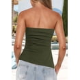 thumbnail image 5 of Womens Tube Top 2025 Summer Strapless Tops Army green M, 5 of 7