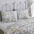 thumbnail image 3 of VHC Brands Wilder, Farmhouse Quilted Bed Sham, Standard, Floral, Blue & Green, 21x27, 3 of 3
