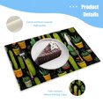 thumbnail image 3 of BaHomeck placemats Set of 4 Seamless Pattern Of Cute Cacti In Pots Cotton Linen rectangle Placemats for Kitchen Dining Table Indoor,Outdoor,18*12inch, 3 of 4
