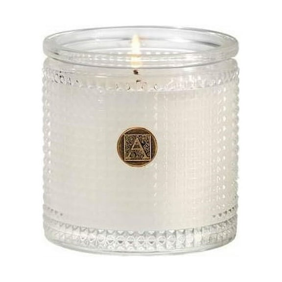 Aromatique Textured Glass Candle - The Smell of Spring, 6 oz