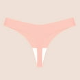 thumbnail image 2 of Timegard Seamless Thongs for Women Low Waisted Comfort Briefs Breathable Panties G String Underwear, 2 of 3