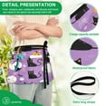 thumbnail image 4 of Yayeee Waist Apron with Pockets for Cooking Waterproof Half Server Aprons, Purple Halloween Pattern, 4 of 7
