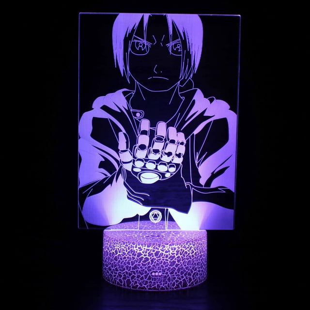 Luz nocturna LED 3D Fullmetal Alchemist Edward Elric