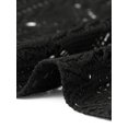 thumbnail image 5 of INSPIRE CHIC Boho Crochet Cardigan for Women Casual Tie Front Shrugs Lightweight Long Sleeve Cardigans Top L Black, 5 of 5