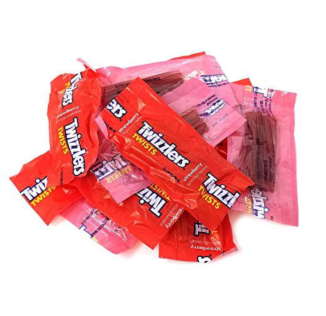 Twizzlers Twist Strawberry Flavored Licorice Candy, Bulk Pack 2 Pounds (About 100 Count)