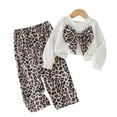 thumbnail image 3 of Girls Casual Outfit Hoodie with Animal Print Pants Two Piece Clothes, 3 of 7