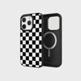 thumbnail image 4 of Caseco iPhone 15 Pro Case With Mag-Safe - Black Checkerboard, 4 of 5