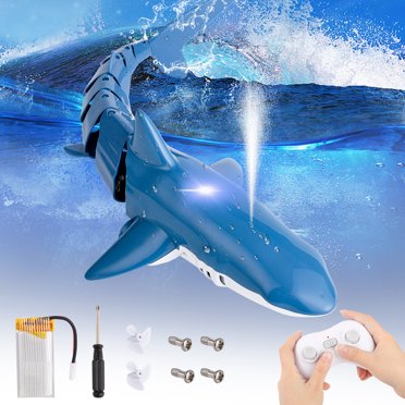 JJRC RC Shark Toy: 1:18 Simulation, Remote Control Boat for Pool, Lake ...