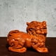 thumbnail image 3 of Ebony wood carved Pixiu figurines, a pair, solid wood, for home living room TV cabinet decoration, gifts, and auspicious crafts., 3 of 3