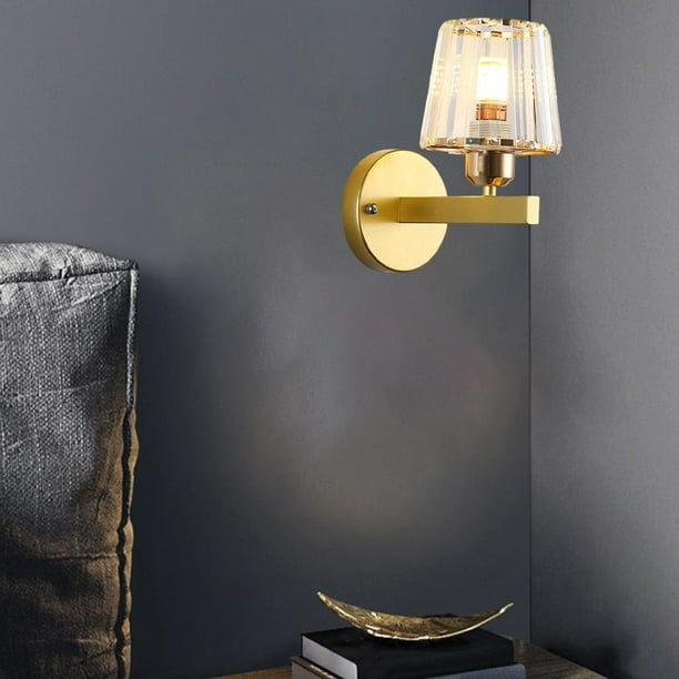 Lámpara de pared perfecl Iluminación LED E27 Trapecio de oro