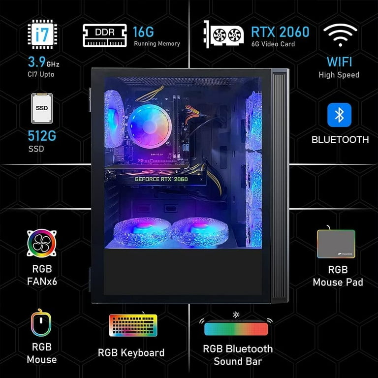 Amazon.com: iBUYPOWER Y60 Black Gaming PC Computer Desktop