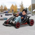 thumbnail image 3 of 24V Kid Electric Go Kart Drift Kart with 2X200W Strong Motor,7AH Big Battery,Electric Pedals,Outdoor Race Toy, 3 of 7