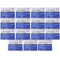 Emergency Mylar Thermal Blankets - Space Blanket Survival Kit Camping Blanket (15-Pack). Perfect for Outdoors, Hiking, Survival, Bug Out Bag，Marathons, or First Aid