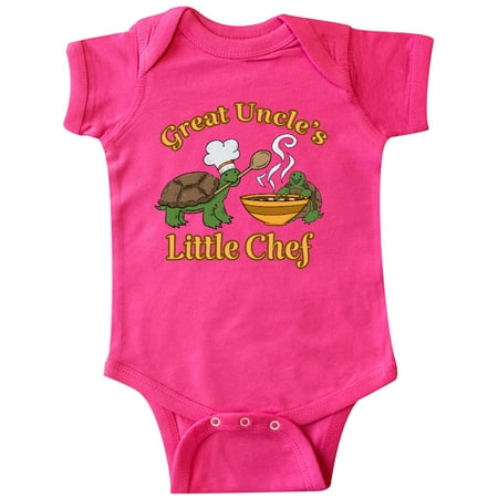 

Inktastic Great Uncle s Little Chef with Cute Turtles Gift Baby Boy or Baby Girl Bodysuit