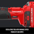 thumbnail image 4 of CRAFTSMAN Outil Oscillant V20 Sans Fil, Outil Seulement (CMCE500B), 4 of 5