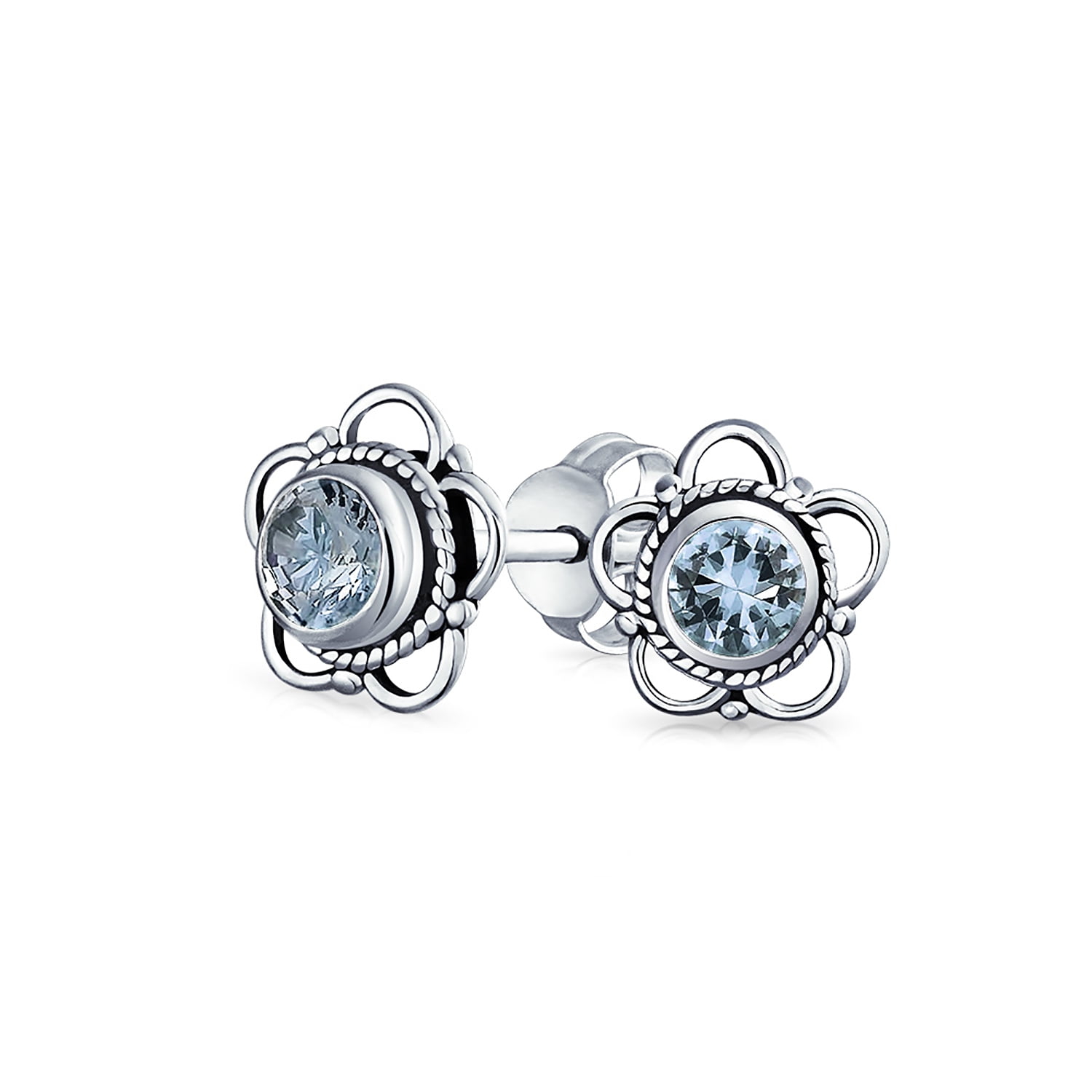 small gemstone stud earrings