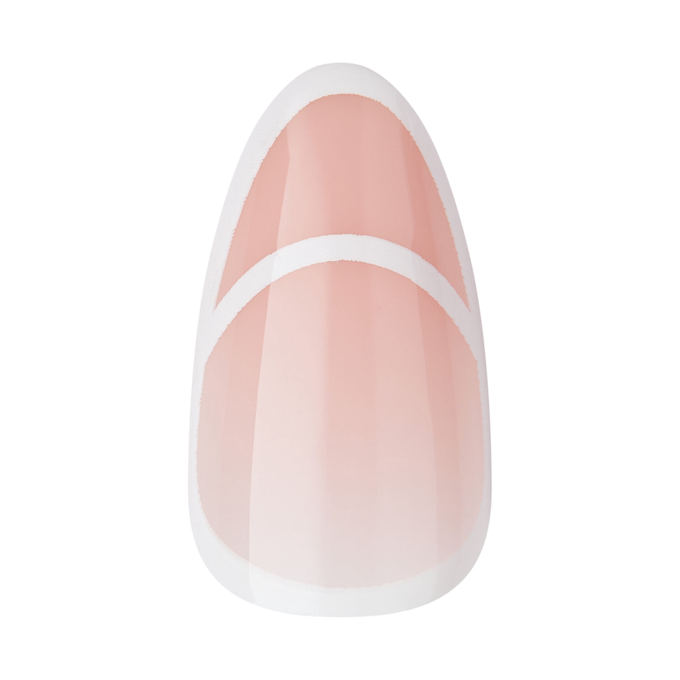 Kiss Premium Classy Press On Nails Almond, ‘Over the Moon’, Pink, Medium, 30 Count
