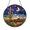 Acrylic 3.5 Inch, variant on Moonlit Desert Cactus Scene Stained Glass Style Window Hanging Suncatcher, Mystical Night Landscape Decor Gift