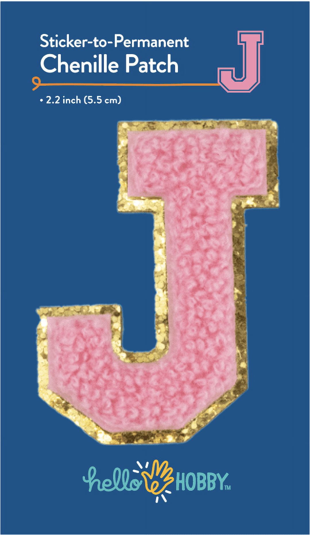(6 pack) Hello Hobby Chenille J Pink Patch