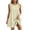 Beige, variant on Women's Dress Sleeveless Round Neck Women Ruffle Pocketed Solid Color Mini Straight Dress Pink M