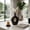 Brown, variant on Oval Cutout Vase for Living Room Decor - Modern Ceramic Flower Vase for Home, Bedroom Vanity, Office, and Table Accents - Tall Textured Design for Shelf and Entryway Decor - 14", Ivory