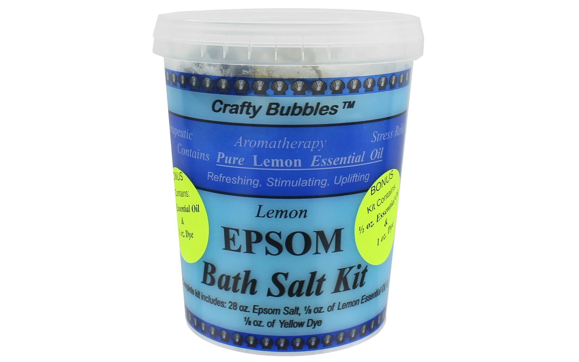 EBS05 CRAFTY BUBBLES BATH SALT KIT EPSOM LEMON Walmart Canada
