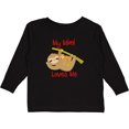 thumbnail image 3 of Inktastic My Mimi Loves Me Sloth Boys or Girls Long Sleeve Toddler T-Shirt, 3 of 5