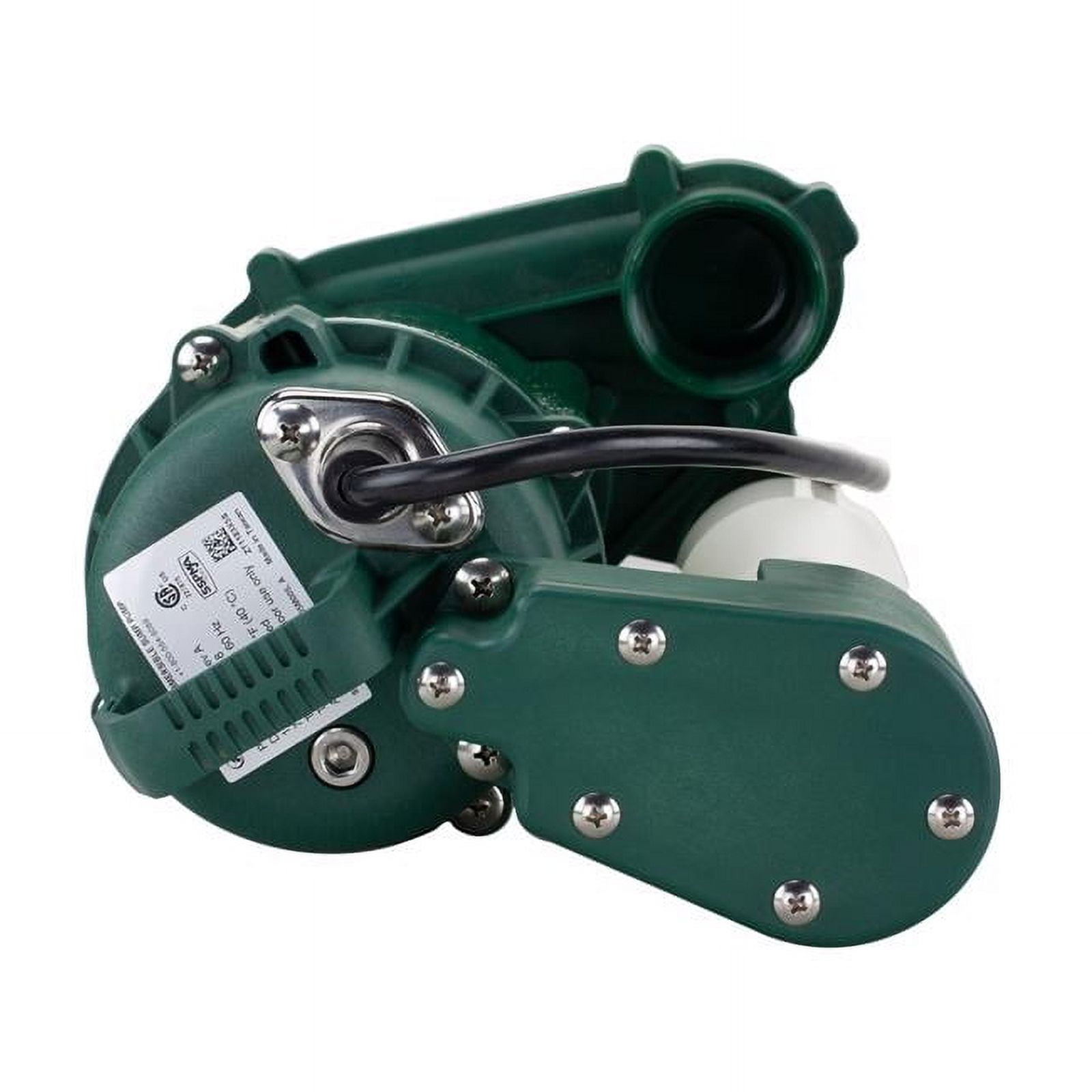 Zoeller 1/2 HP 115V Cast Iron Submersible Sump Pump, 60 GPM 1075-0001