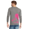thumbnail image 4 of Jack & Jones Men's Crew Neck Mickey Slim Fit Sweater (Gray/Pink, Large), 4 of 4