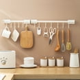 thumbnail image 2 of Manunclaims Utensil Rack Wall Mounted Punch Free Movable Hooks Load-bearing Kitchen Utensil Hanger Holder Rack for Home, 2 of 8