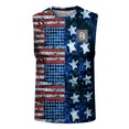 thumbnail image 4 of Men Crewneck Summer Tshirts Sleeveless American Independence Day Print Basic 2026 Tops Casual Loose Tees, 4 of 6