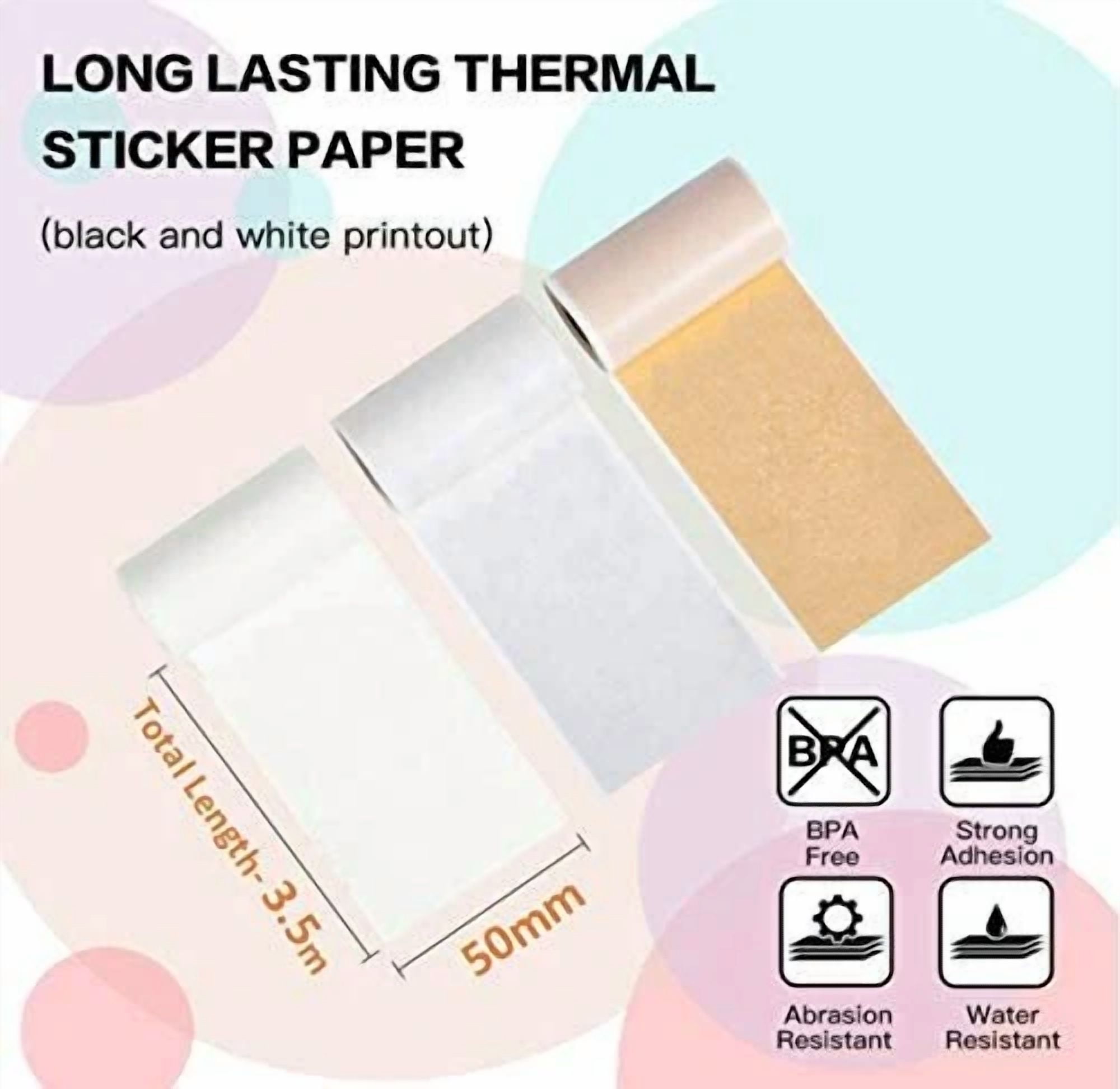 BUTTERFLY- Phomemo Adhesive Thermal Sticker Paper White/Gold Glitter/Silver Glitter Labels
