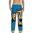 thumbnail image 3 of Goofa Adventure Awaits Pattern Printed Soft Pajama Pants for Men, Wide Leg Comfy Casual Lounge Yoga Pants-XX-Large, 3 of 9