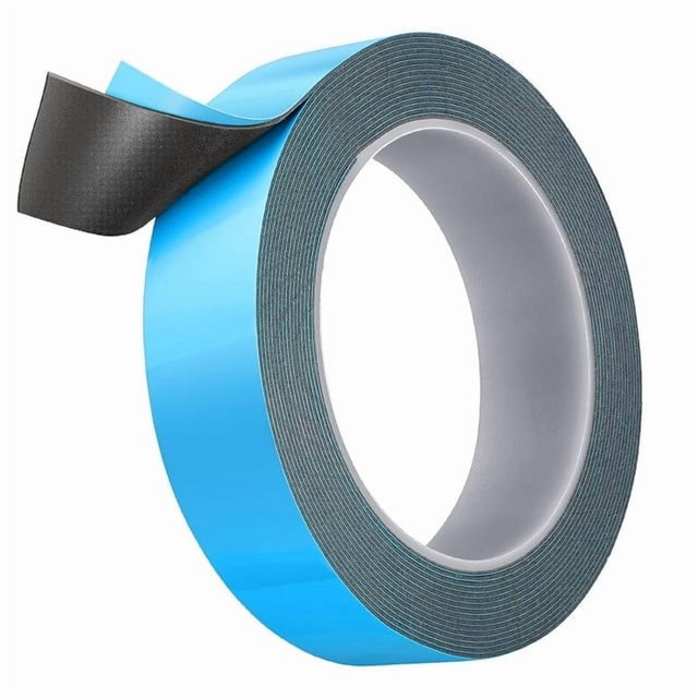 Ruban de Mousse Double Face VHB à Résistance Industrielle, Adhésif de Montage Robuste 90 Lb/po, Résistant aux Intempéries et aux Hautes Températures pour Plaques KT, Plaques Nominatives, Bandes DEL, Emblèmes de Voiture - 30 mm x 10 m (Bleu