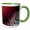 Green/White, variant on 3drose, Icy Branches in Twilight, 15oz Mug