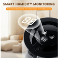thumbnail image 6 of HEEYCEM Humidifiers for Bedroom, 3 L Cool Mist Top-Fill 40H Super Long Time, 23dB Quiet, Baby Humidifier, Oil Diffuser for Large Room, Plants, Nursery, Office, 7 Color Light Ultrasonic, 6 of 10