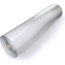Plastic Poly Sheeting 20 Feet X 100 Feet, True 10 Mil, Transparent/White, Incredibly Durable, Top Visqueen Plastic