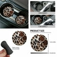 thumbnail image 6 of Jeiento Cow Print Car Seat Cover Set with Car Seat Protector Steering Wheel Cover Seat Belt Strap Pads Garbage Organizer Air Vent Bag Rearview Mirror Cover Coasters Key Chain 15 Pieces, 6 of 7