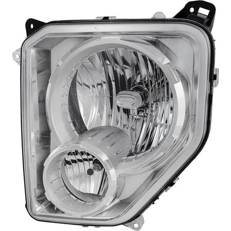 Headlight Compatible with 2008-2012 Jeep Liberty 3.7L V6 EKG Left Driver Side 210HP Replaces 55157339AE ARBJ100102Q CH2502196 HALOGEN ARBJ100102Q