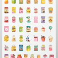 thumbnail image 4 of 35pcs-50pcs Cute Stickers Food Carton Stickers Snack Stickers for Laptops Notebooks Suitcases, 4 of 9