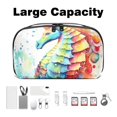 thumbnail image 3 of Hippocampus Oxford Cloth Waterproof USB Pouch with Hard Drive Cases, Hard Drive Bag, Charger Storage Organizer, Cable Organizer Clips - 5.9x9.44x3.14 in, 3 of 6