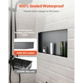 thumbnail image 2 of VEVOR Shower Niche 13 x 25 x 4 inch Frameless Recessed Shelf Stainless Steel, 2 of 9
